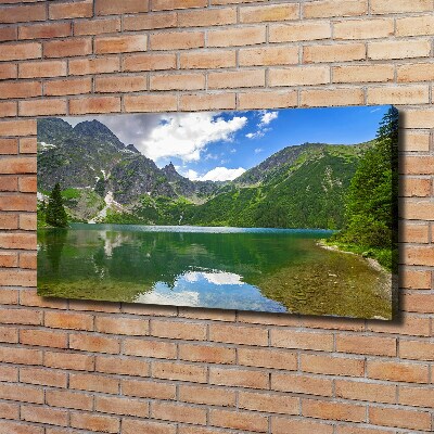 Foto obraz na płótnie Morskie oko Tatry