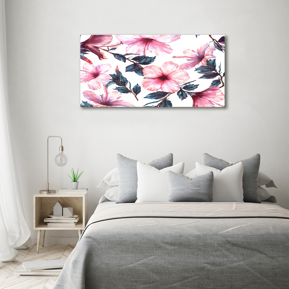 Foto obraz na płótnie Kwiaty hibiskusa