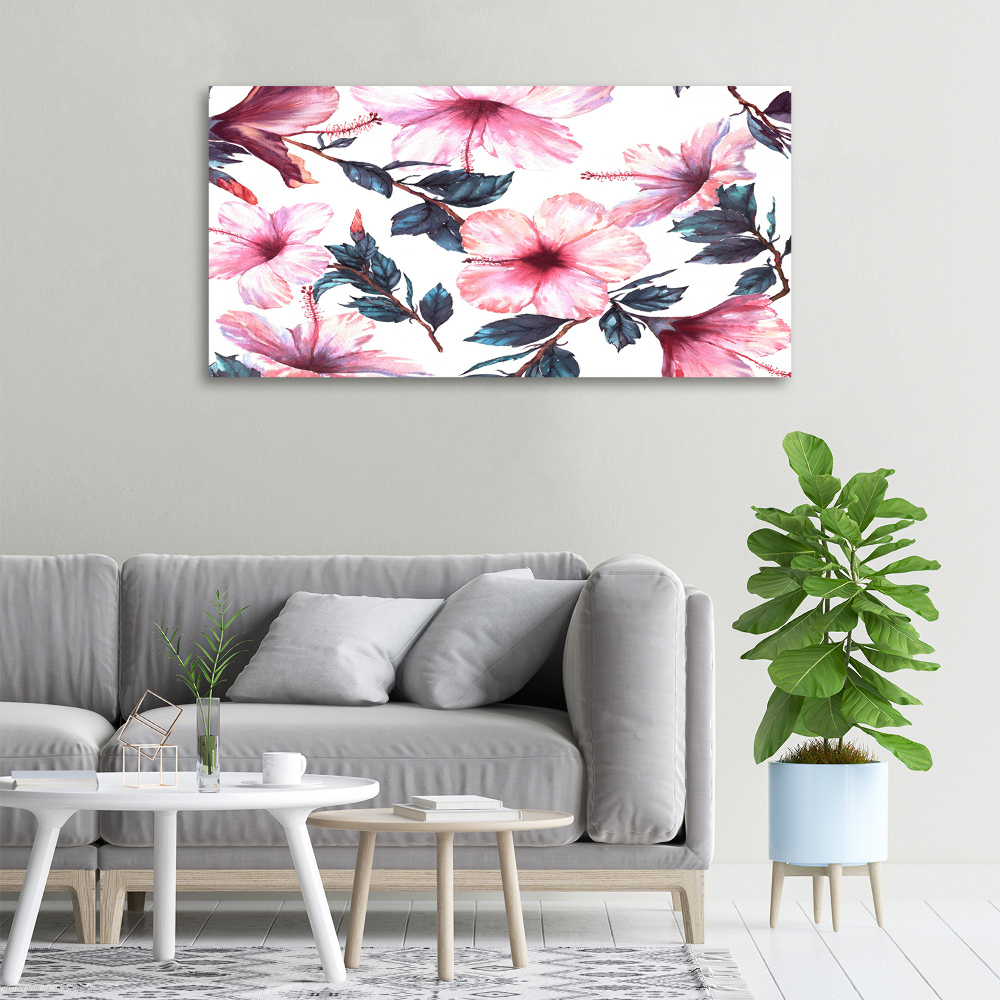 Foto obraz na płótnie Kwiaty hibiskusa