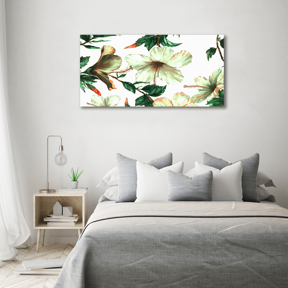Foto obraz na płótnie Kwiaty hibiskusa