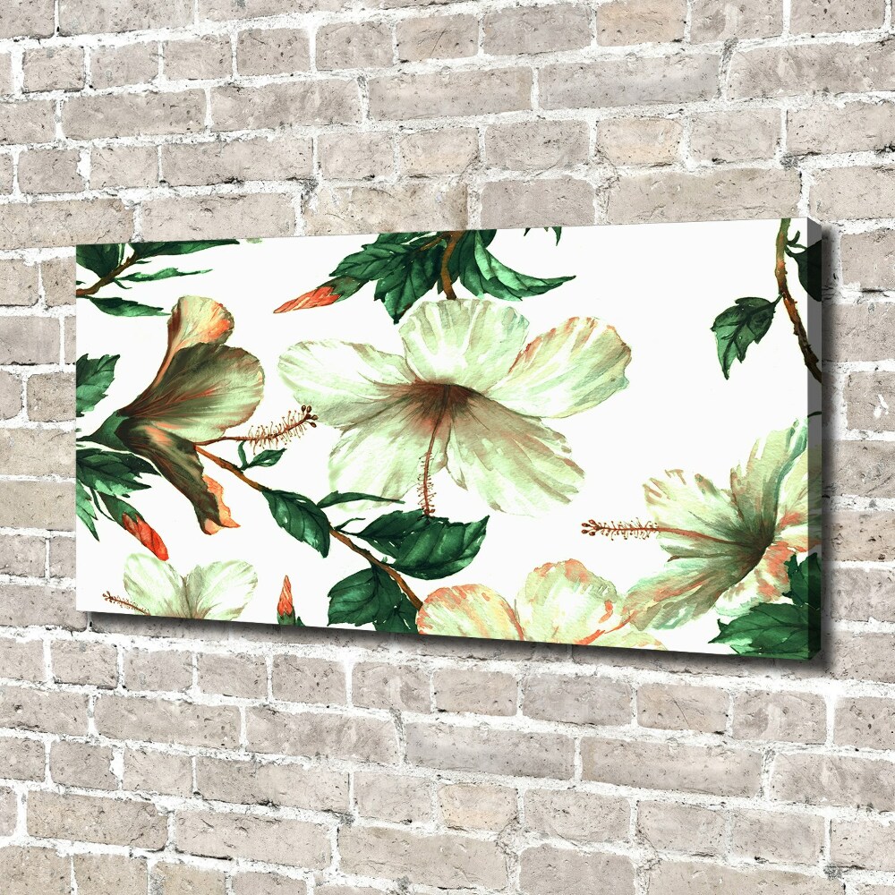 Foto obraz na płótnie Kwiaty hibiskusa