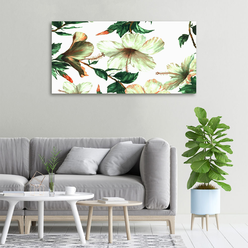 Foto obraz na płótnie Kwiaty hibiskusa