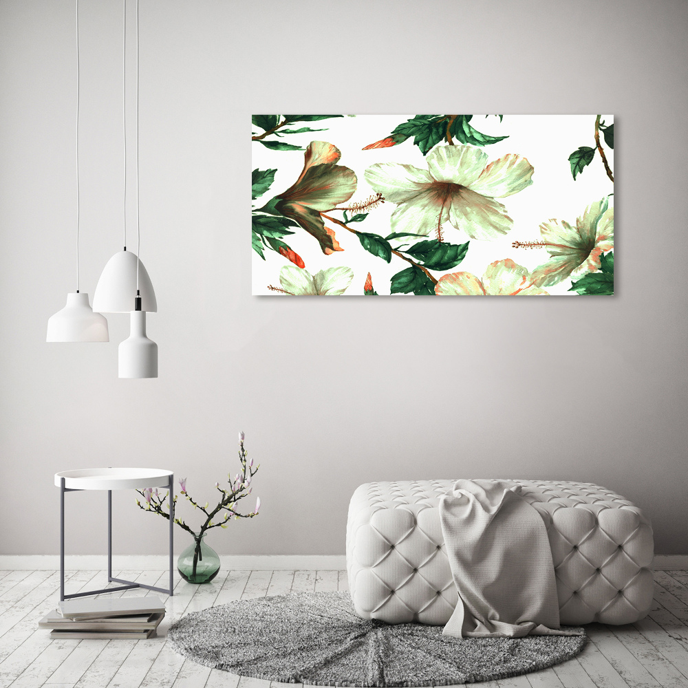 Foto obraz na płótnie Kwiaty hibiskusa