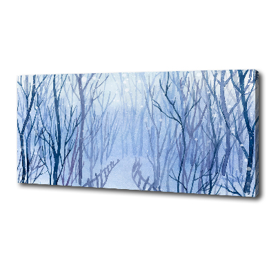 Foto obraz canvas Las zimą