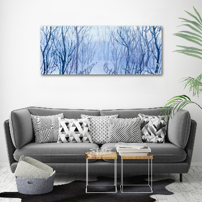 Foto obraz canvas Las zimą