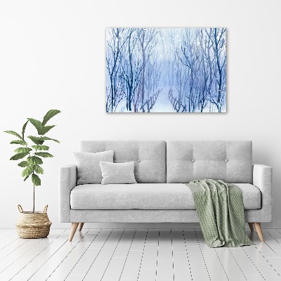 Foto obraz canvas Las zimą