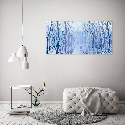 Foto obraz canvas Las zimą