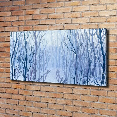 Foto obraz canvas Las zimą
