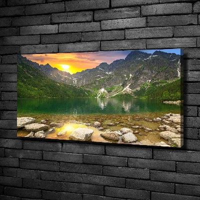 Foto obraz na płótnie Morskie oko Tatry