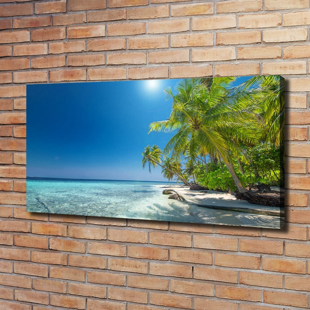Foto obraz na płótnie Malediwy plaża