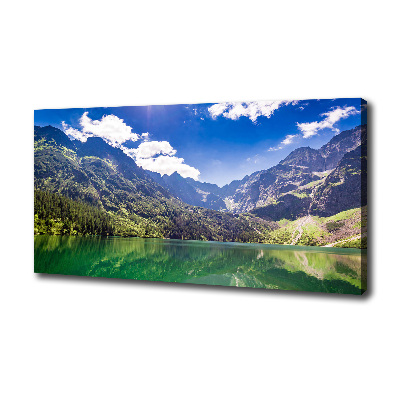 Foto obraz na płótnie Morskie oko Tatry