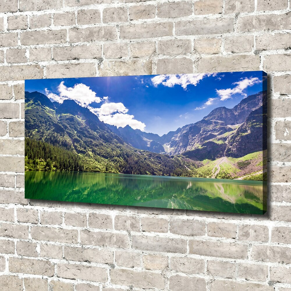 Foto obraz na płótnie Morskie oko Tatry