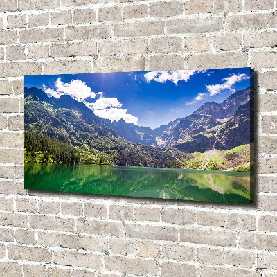 Foto obraz na płótnie Morskie oko Tatry
