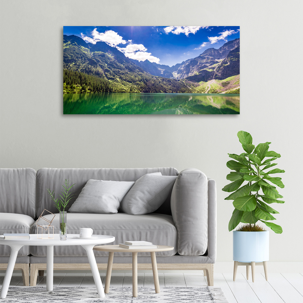 Foto obraz na płótnie Morskie oko Tatry