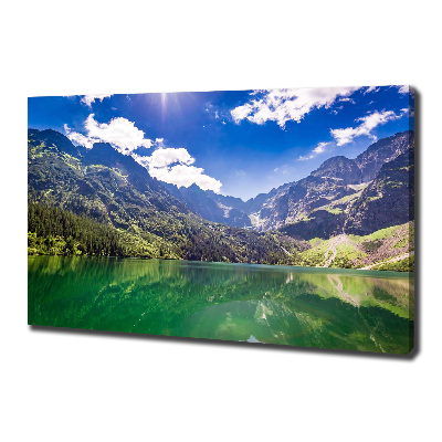 Foto obraz na płótnie Morskie oko Tatry