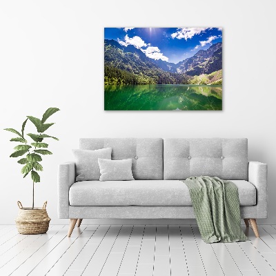 Foto obraz na płótnie Morskie oko Tatry