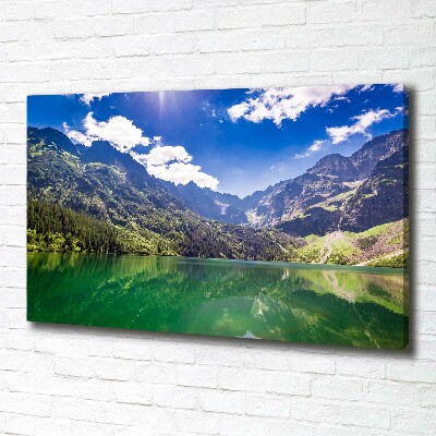 Foto obraz na płótnie Morskie oko Tatry