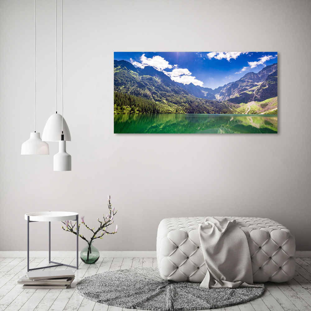 Foto obraz na płótnie Morskie oko Tatry