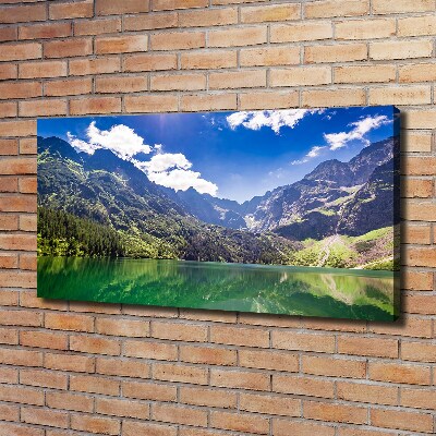 Foto obraz na płótnie Morskie oko Tatry