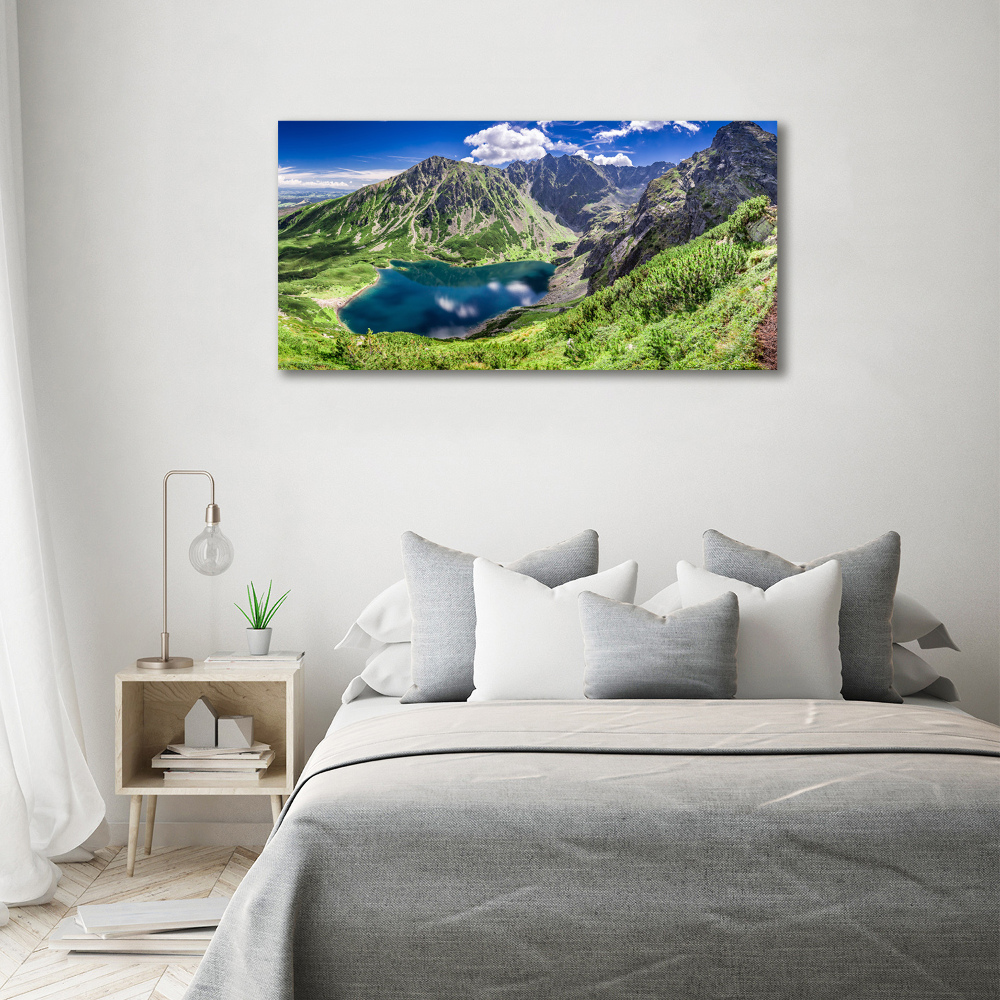 Foto obraz na płótnie Czarny staw Tatry