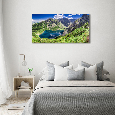 Foto obraz na płótnie Czarny staw Tatry