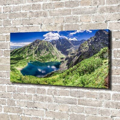 Foto obraz na płótnie Czarny staw Tatry