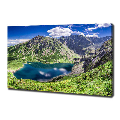 Foto obraz na płótnie Czarny staw Tatry