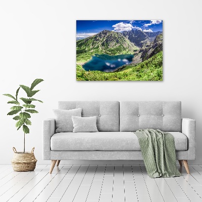 Foto obraz na płótnie Czarny staw Tatry