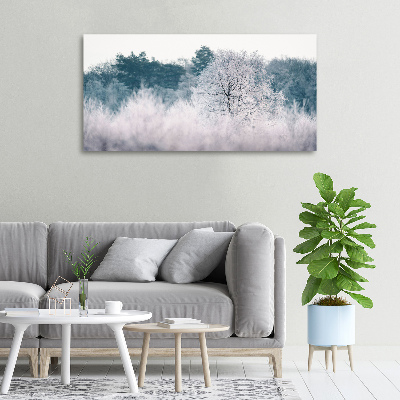 Foto obraz canvas Drzewa zimą