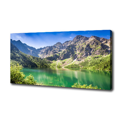 Foto obraz na płótnie Morskie oko Tatry