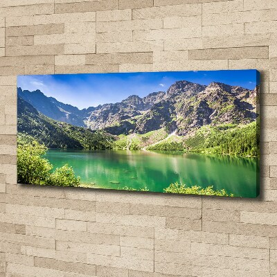 Foto obraz na płótnie Morskie oko Tatry
