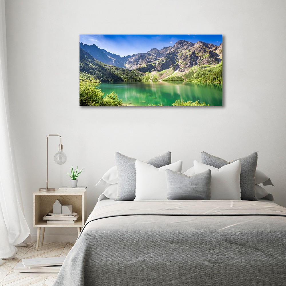 Foto obraz na płótnie Morskie oko Tatry