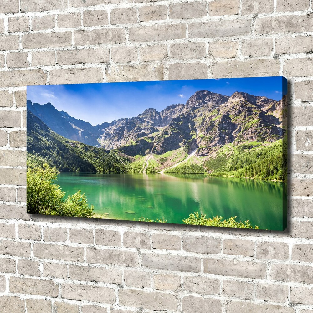 Foto obraz na płótnie Morskie oko Tatry