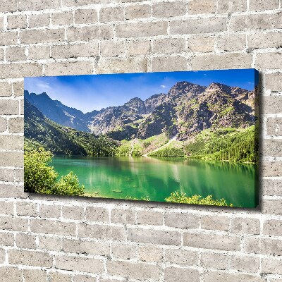Foto obraz na płótnie Morskie oko Tatry