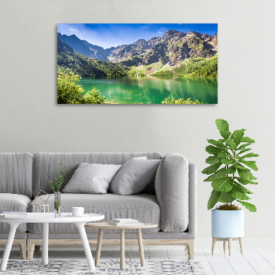 Foto obraz na płótnie Morskie oko Tatry