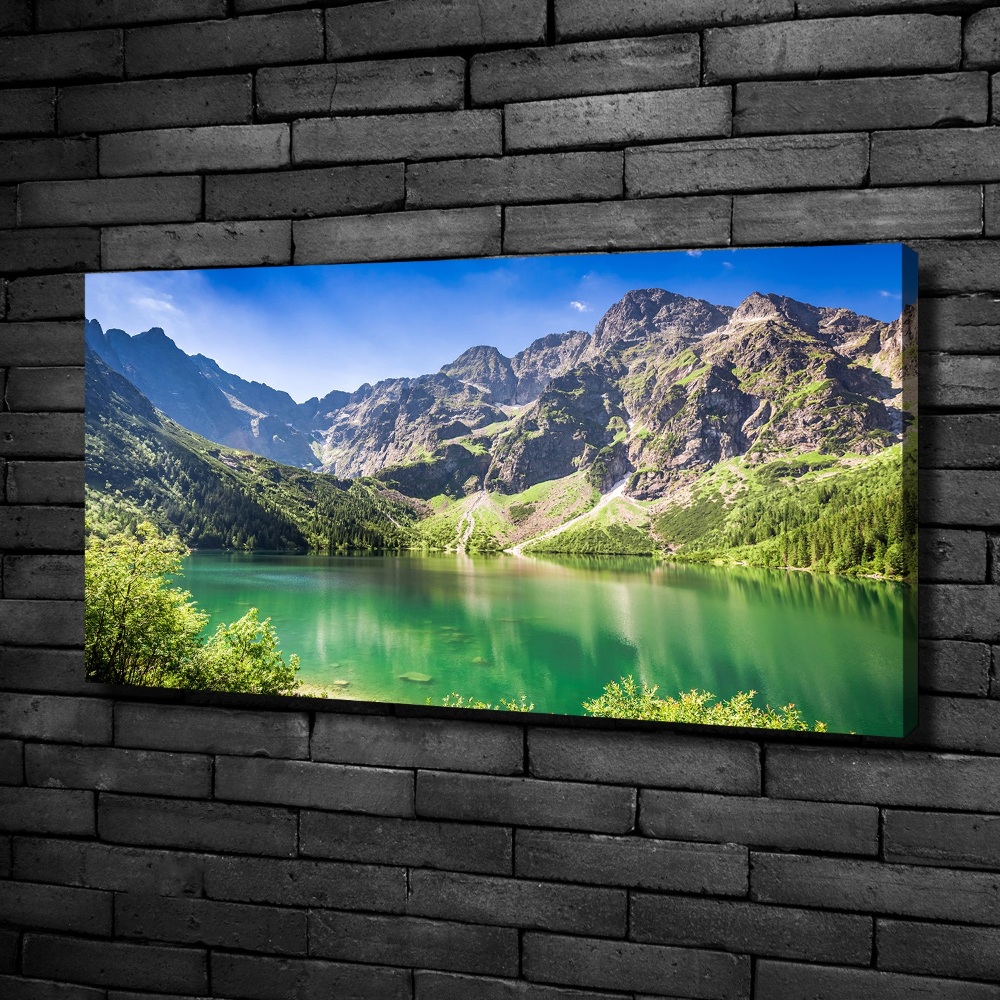 Foto obraz na płótnie Morskie oko Tatry