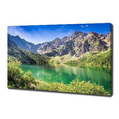 Foto obraz na płótnie Morskie oko Tatry