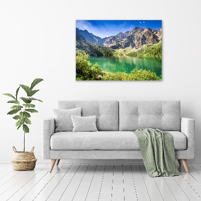 Foto obraz na płótnie Morskie oko Tatry