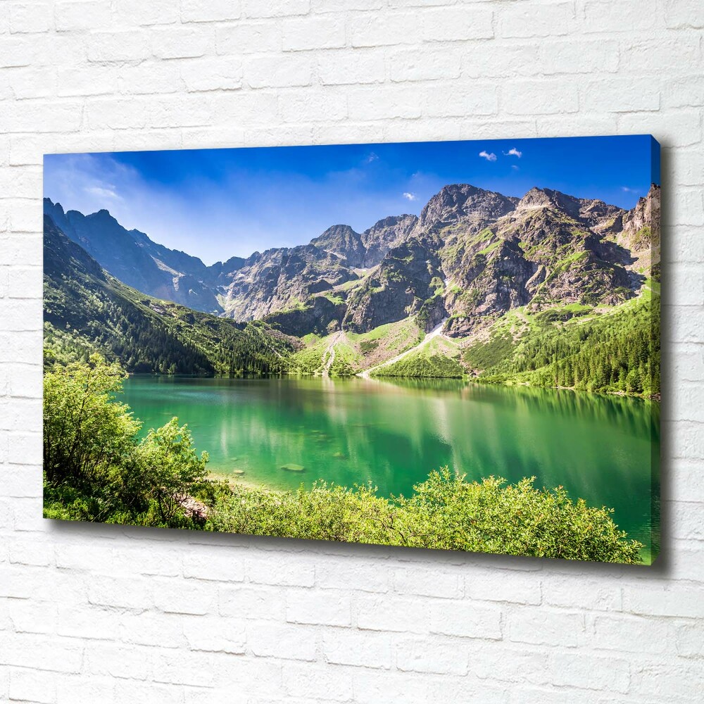 Foto obraz na płótnie Morskie oko Tatry