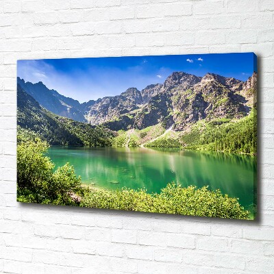 Foto obraz na płótnie Morskie oko Tatry