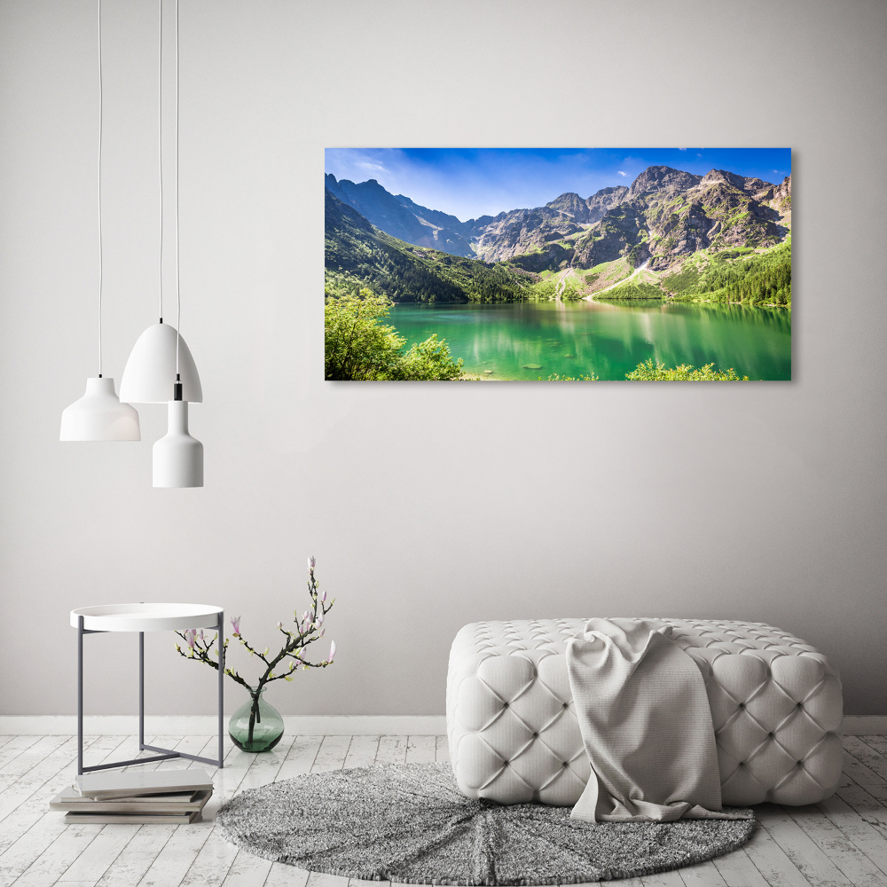Foto obraz na płótnie Morskie oko Tatry