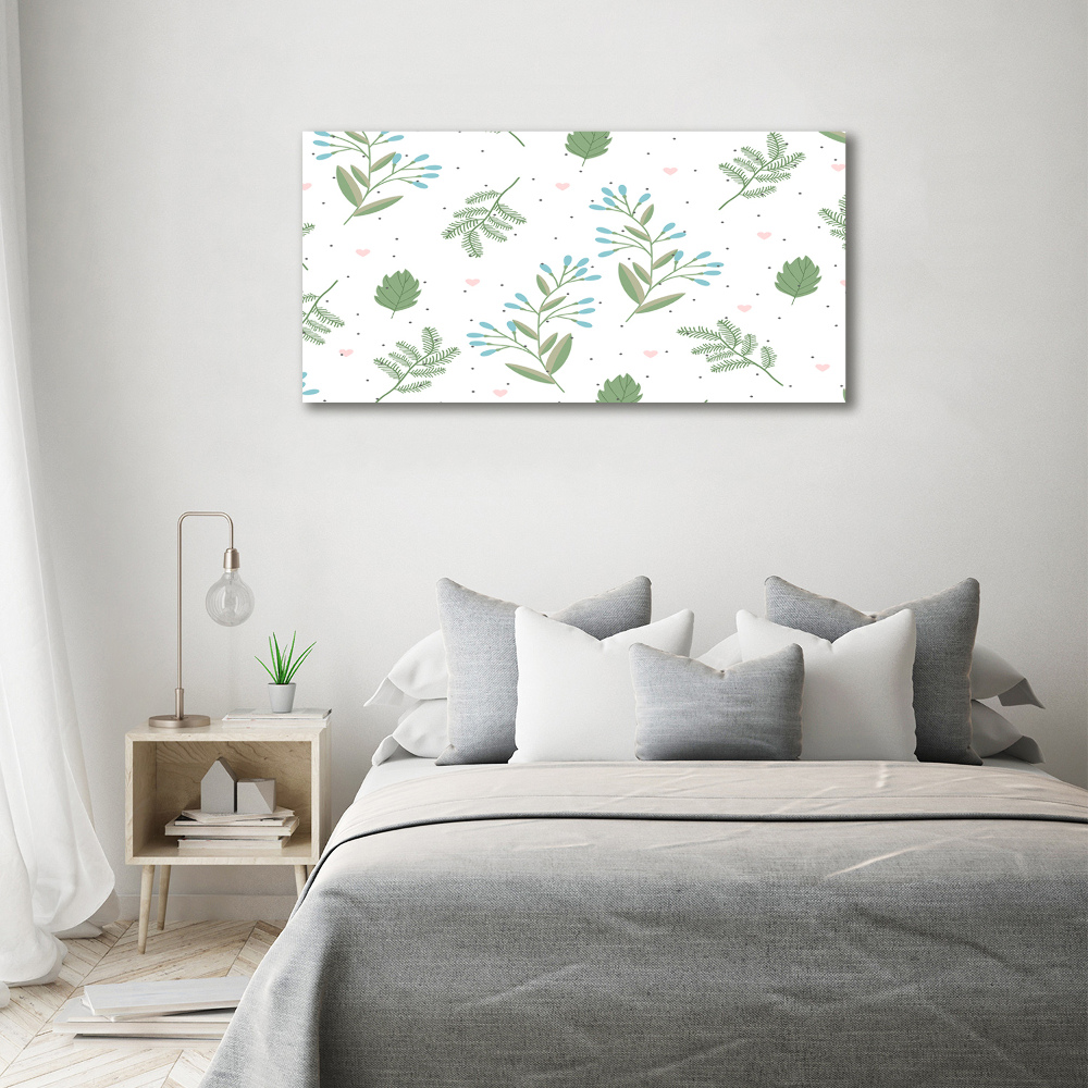 Duży foto obraz na ścianę canvas Liście