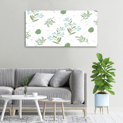 Duży foto obraz na ścianę canvas Liście