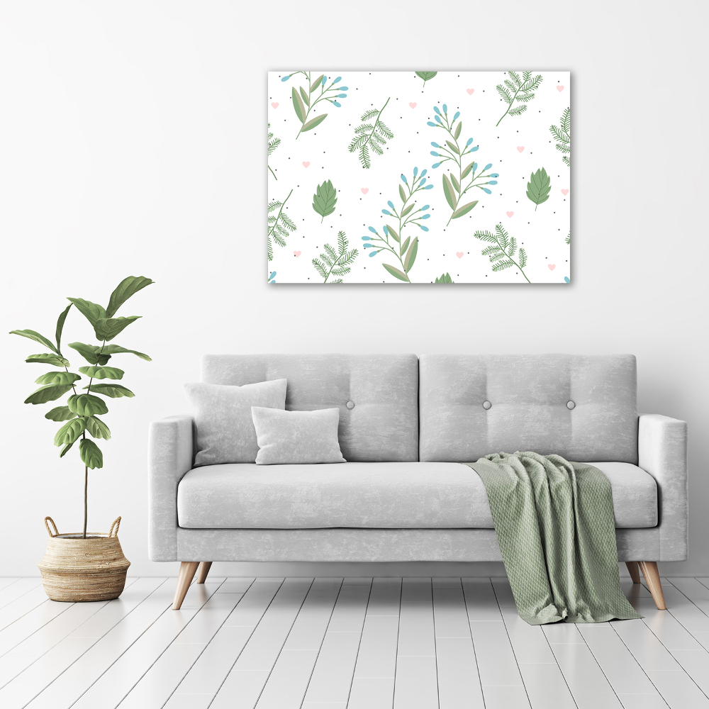 Duży foto obraz na ścianę canvas Liście