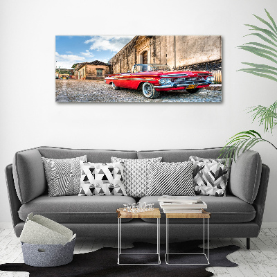 Foto obraz na płótnie Czerwony Chevrolet