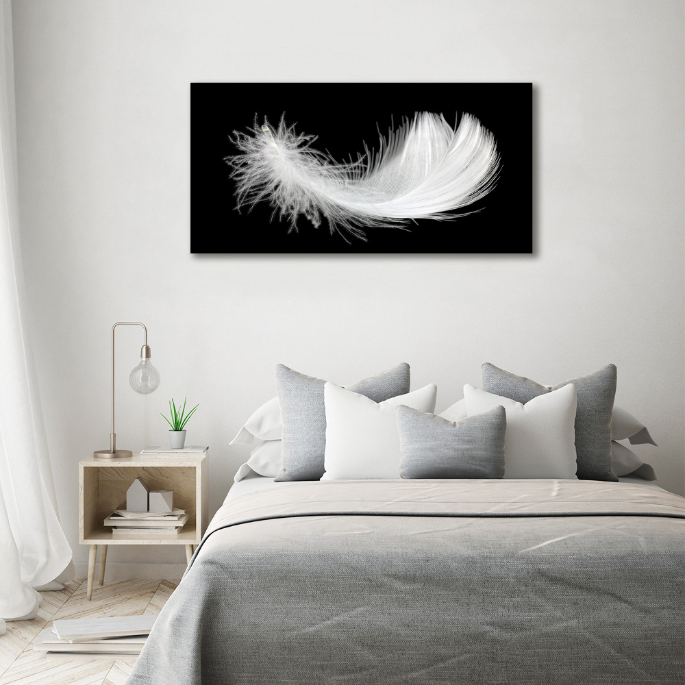 Duży foto obraz na ścianę canvas Piórko