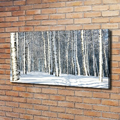 Foto obraz canvas Las zimą
