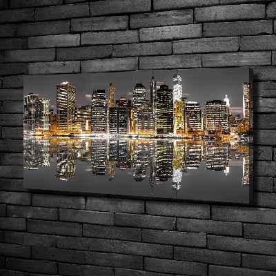Foto obraz na płótnie Nowy Jork nocą