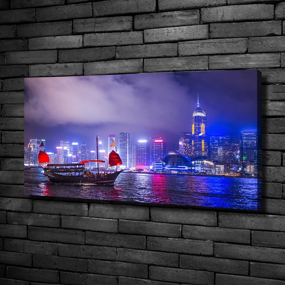 Foto obraz na płótnie Hong kong nocą