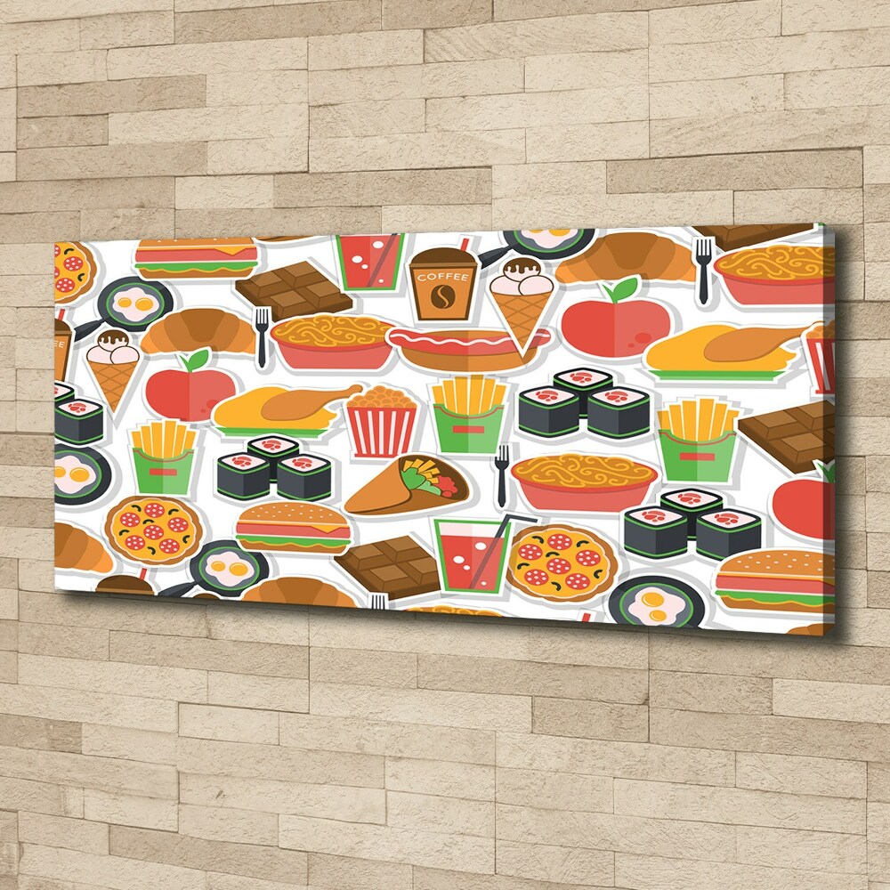 Foto obraz canvas Fast food